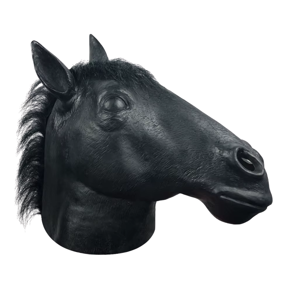 Musta Hevonen Eläinmaski